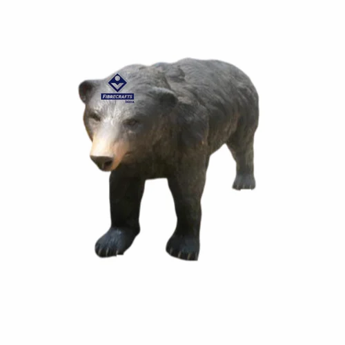 Natural FRP Bear Statue for Exterior Decor (2-5 Feet)