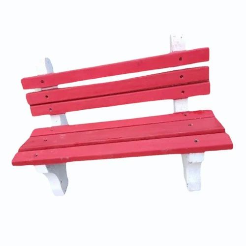 3 Seater RCC Precast Garden Bench, With Back