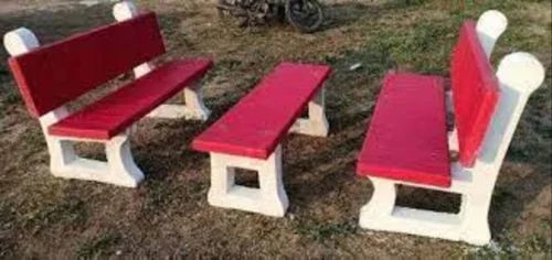 Without Arm Rest 3 Seater RCC Garden bench with tea table, Size: Regular