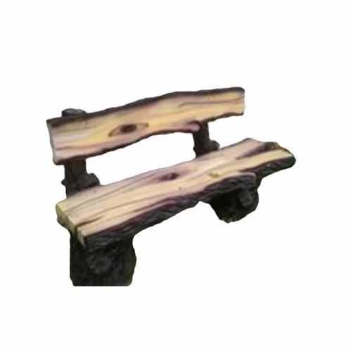 Without Arm Rest FRP Wooden Design Bench, For Garden, With Back