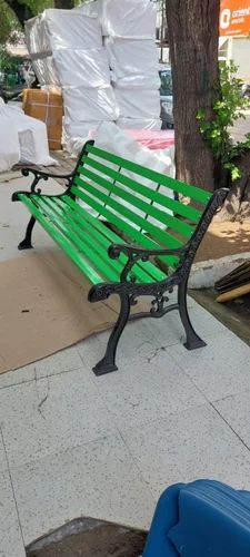 Iron 3 Seater Outdoor Garden Benches, With Backrest