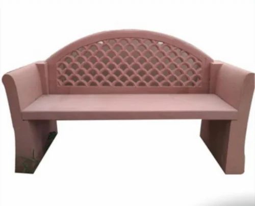 Garden Red Sandstone Table, Bench length: 1200 mm, Backrest