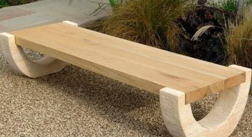 5 Feet Brown Sandstone Bench