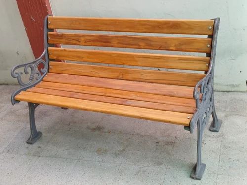 Teak Wood 3 Seater Wooden Outdoor Bench With Backrest (1500 mm)