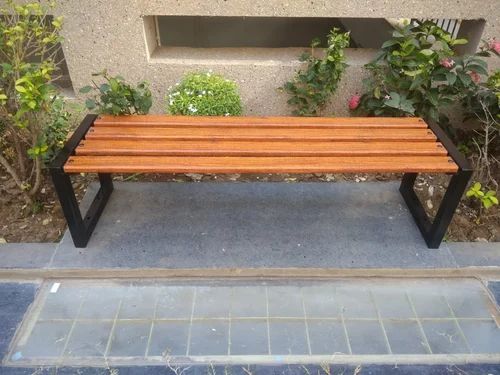 3 Seater M-18 Wooden and Iron Bench