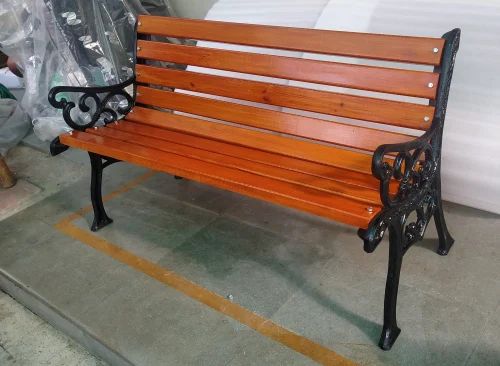 Cast Iron Modern Metal Park Benches, With Back