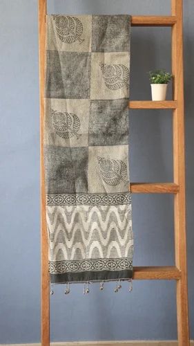 Myyra 100% Cotton Hand Block Printed Scarf For Girls