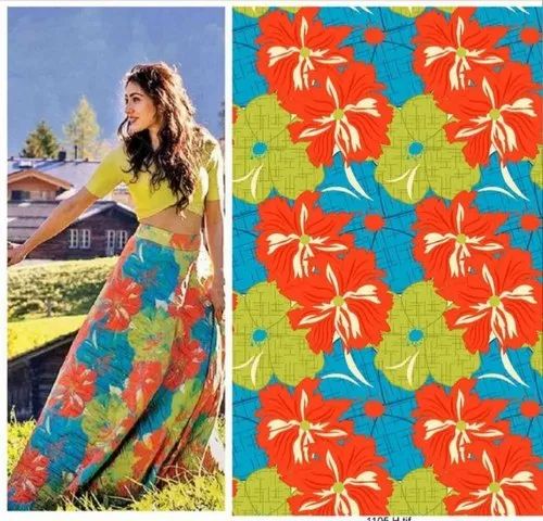 Maslin Digital Print Double Gauze Fabric (Image Printed)