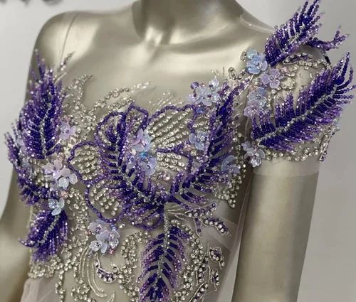 Applique Work Dress Material
