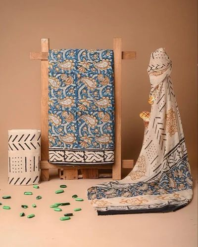 Vastrang Regular Wear Women Printed Cotton Suit Fabric