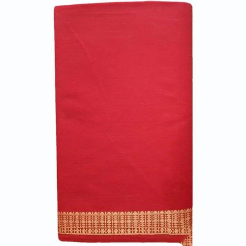 Cotton Blend Copper Border Blouse Fabric, 91 cm (36 in)