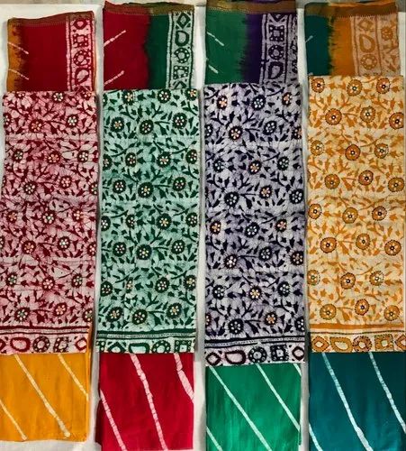 100% Soft Cotton Unstitched Churidar Suit Material