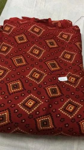 Ntm Cotton And Rayon Bandhani Dress Material, For Kurti And Salvar Suit Garment