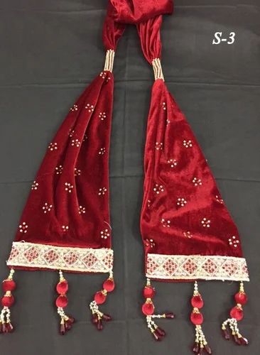 Maroon Velvet Stylish Stoles