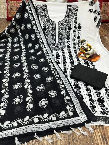 Straight Suit Ladies Phulkari Suits