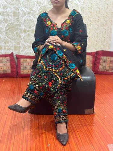Phulkari Salwar Kurti Set