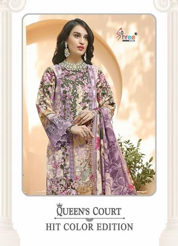 Unstitch fabric Patch work Ladies Pakistani Suits