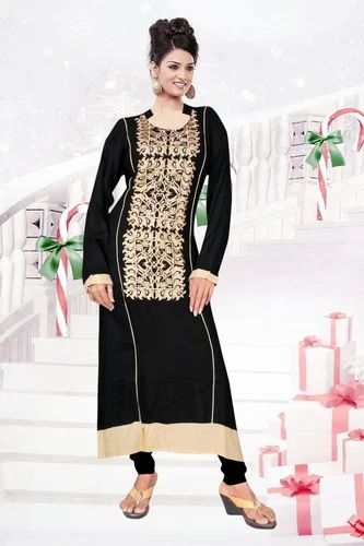Karachi Style Long Emrodery Kurti