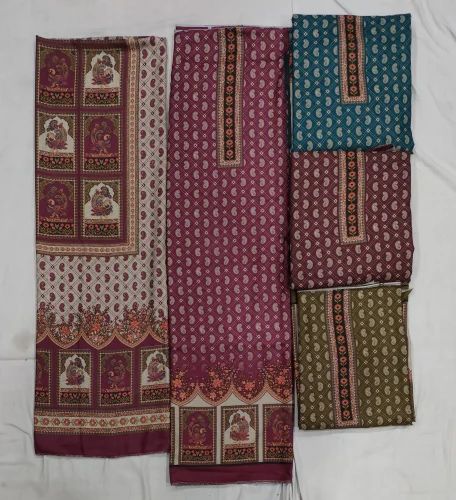 Pashmina Solid Digital Printed Suit