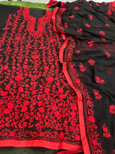 Phulkari Georgette Suit