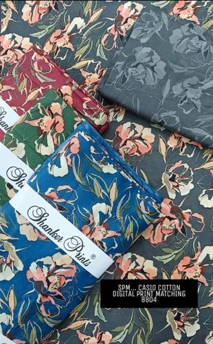 Unstitched Cotton Digital Printed Suit Material