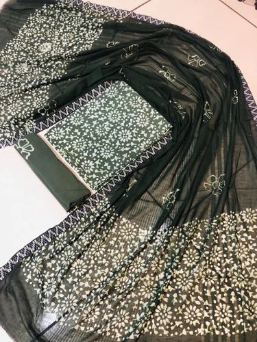 Cotton Printed KAJOL ZARI BODER SUIT, Anarkali
