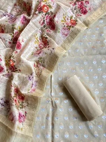 Off White Banarasi Suit