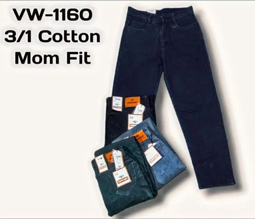 Ladies Mom Fit Jeans Straight