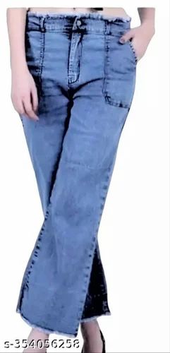 Ladies Faded Jeans