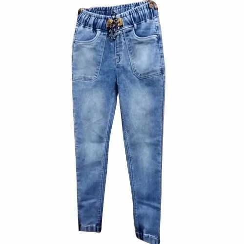 3D Regular Ladies Stylish Faded Jeans, Waist Size: 28 - 34