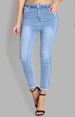 Faded Ladies Denim Jeans, Machine Wash