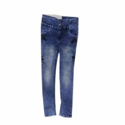 Ikon Jeans Denim Ladies Stretchable Faded Jeans, Packaging Type: Packet, Waist Size: 28-32 Inch
