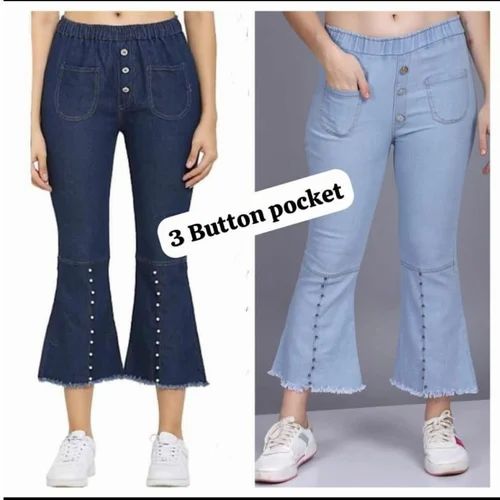 Ladies Two Pocket Stretchable Denim Jeans