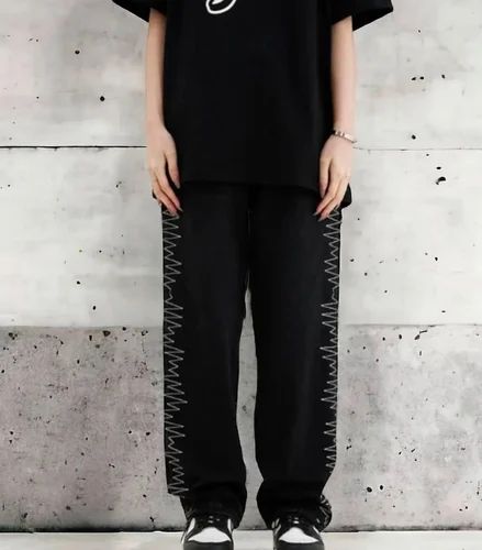 Ladies Cotton Printed Jeans