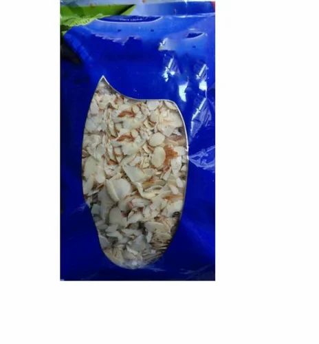 Kashmiri Almonds Peeled Almond Slices, Packed In Plastic Pouch