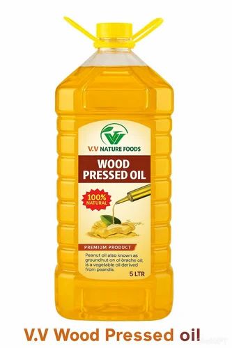 Wood Pressed Groundnut Oil in Plastic Bottle (15 kg)