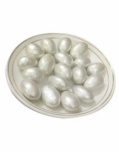 Silver Coated Almond, Plastic Box, Packaging Size: 1 kg