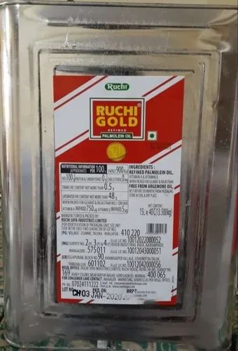 15kg Ruchi Gold Refined Palmolein Oil, 15L
