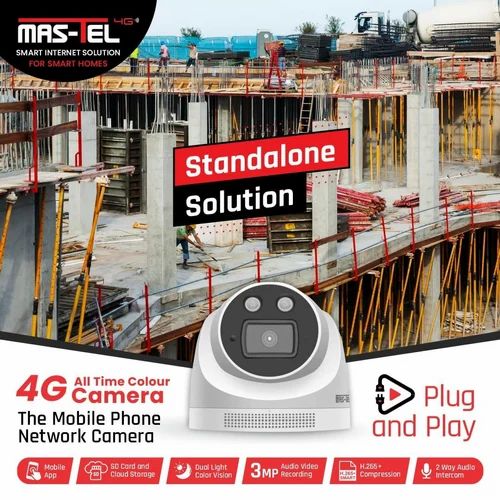 3 MP MASTEL 4G DOME CAMERA CMT-101, Camera Range: 15 to 20 m