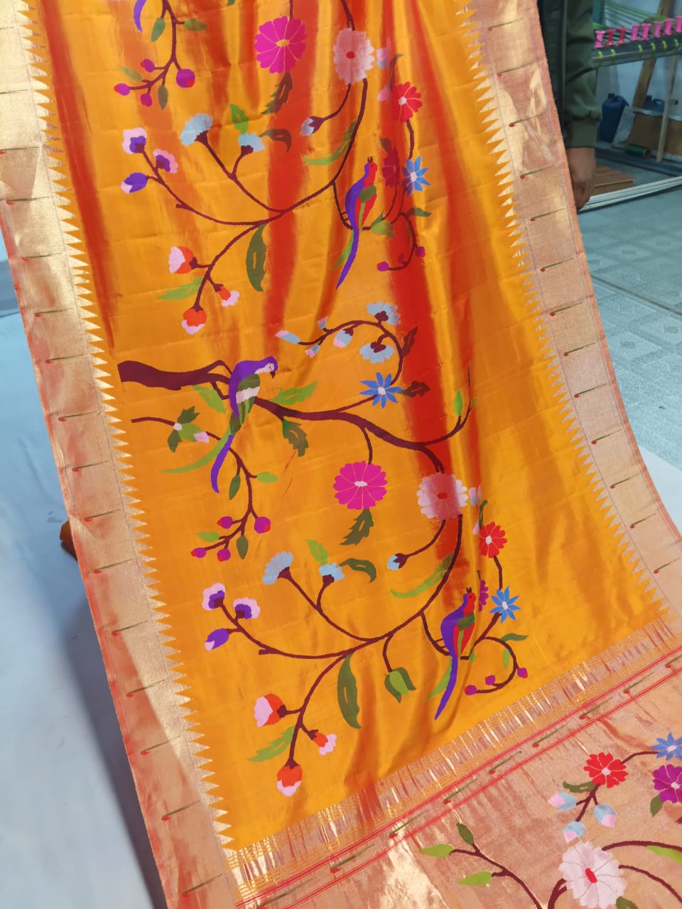 Half Allover Paithani Sarees