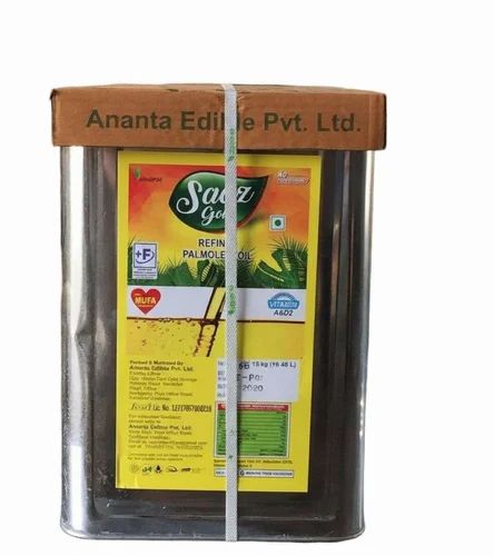 15 Kg Ananta Saaz Gold Pamolien Refined Oil