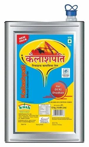 Kailashpati Gold Refined Oil, Packaging Type: Tin, Packaging Size: 15 Kg