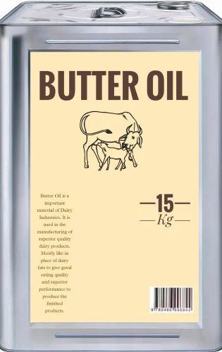 Flavor: Salted Organic Butter Oil, Packaging Type: Carton, Packaging Size: 15 kg