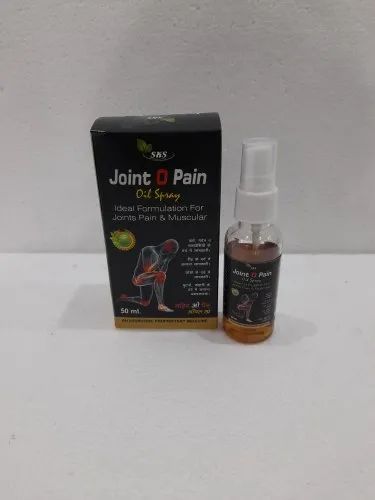 Joint O Pain Oil Spray, Packaging Type: Bottle, Packaging Size: 50 ml