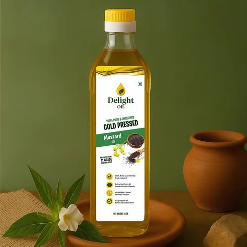 Black Mustard Oil, 1 Ltr, Processing Method: Kachi Ghani