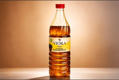 Viora 1 L Cold Pressed Black Mustard Oil
