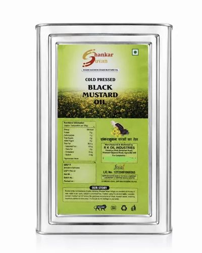 15kg Shankar Suvan Shudh Cold Pressed Black Mustard Oil