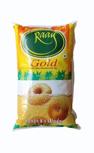 1Litre Raag Gold Refined Palmolein Oil, Packaging Type: Pouch