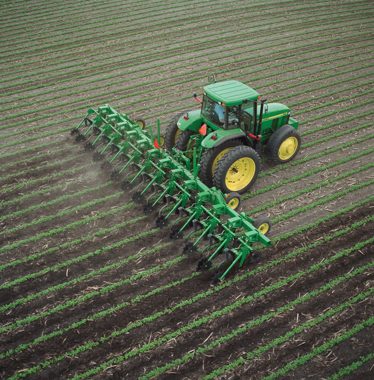 Manual Pneumatic Metal Tractor Cultivator For Agriculture