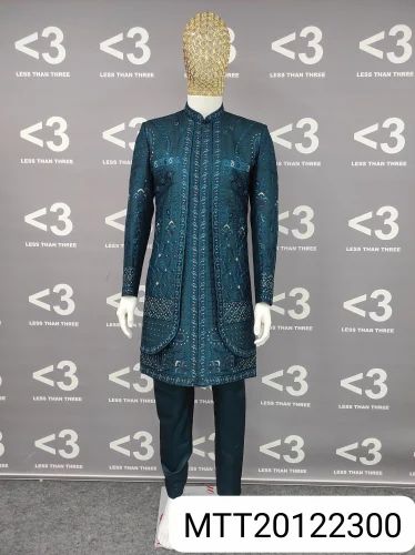 Premium Groom Indo Western Farma Fabric